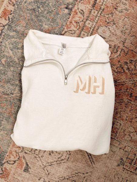 This is a great pull over for spring! Not too heavy, and super soft! I love the monogram detail!

Bride to be
Wedding 
Spring styles 

#LTKunder100 #LTKstyletip #LTKFind