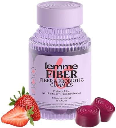 Lemme Fiber & Probiotic Gummies for Adults, 4g Prebiotic Fiber & Clinically Studied Probiotics, D... | Amazon (US)