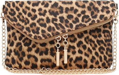 Envelope Wristlet Clutch Crossbody Bag with Chain Strap | Amazon (US)