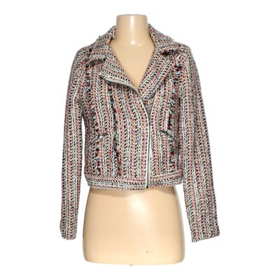 American Rag Women Small Tweed Jacket Multicolor Crop Casual | eBay US