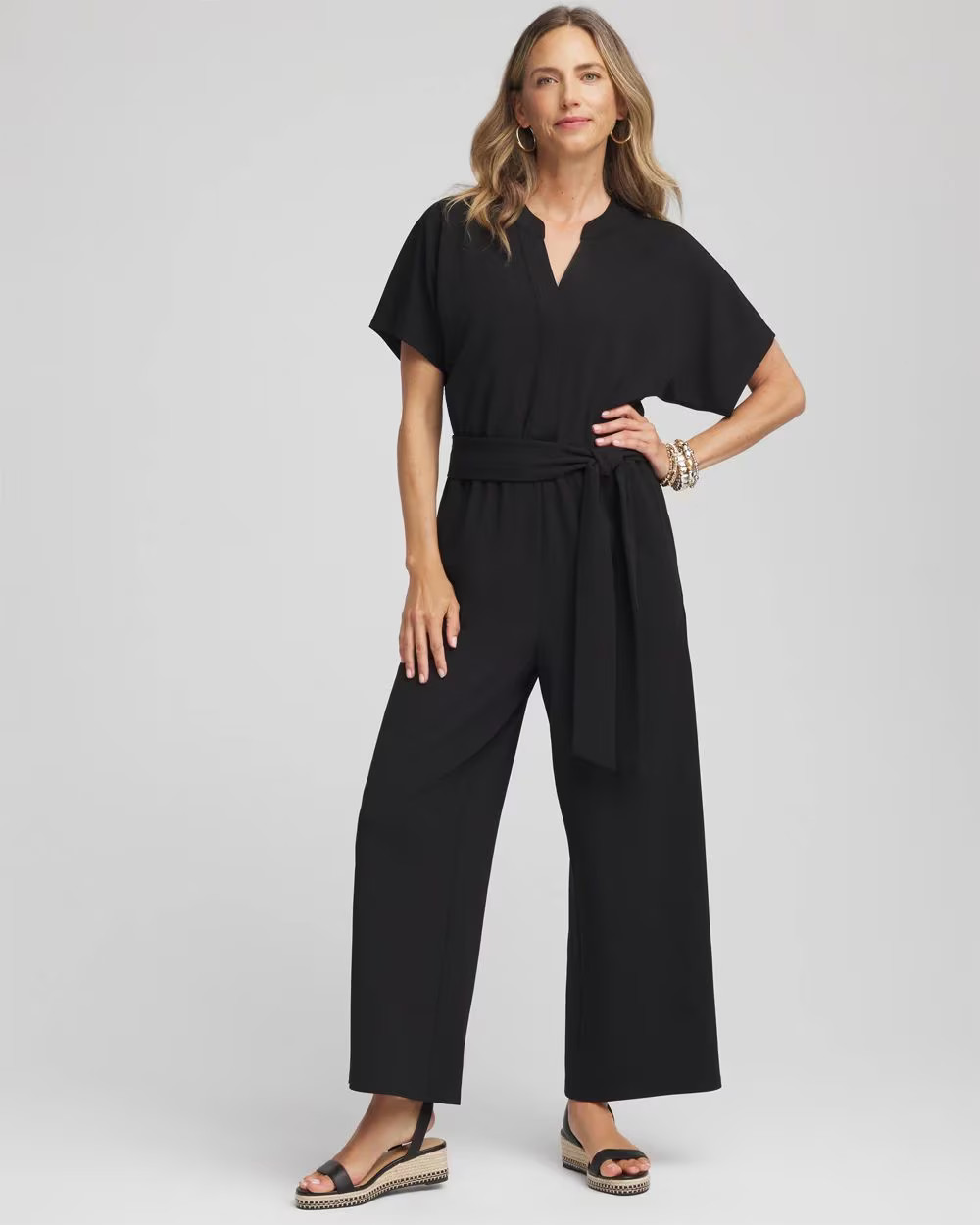 Belted Dolman-Sleeve Jumpsuit | Chico's