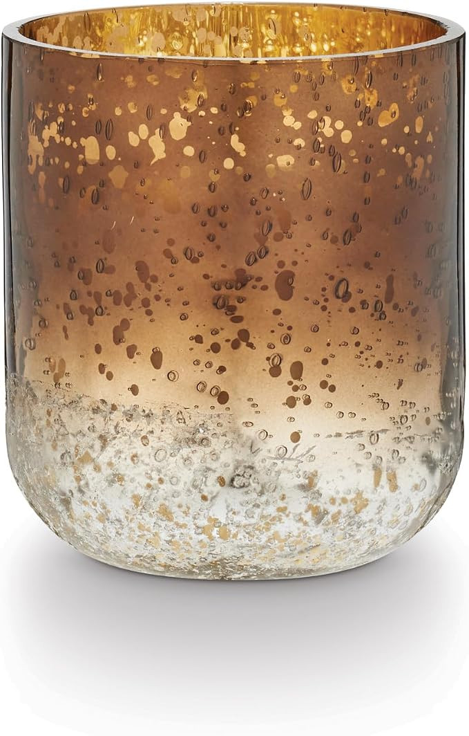 ILLUME Noble Holiday Woodfire Small Crackle Glass Candle | Amazon (US)