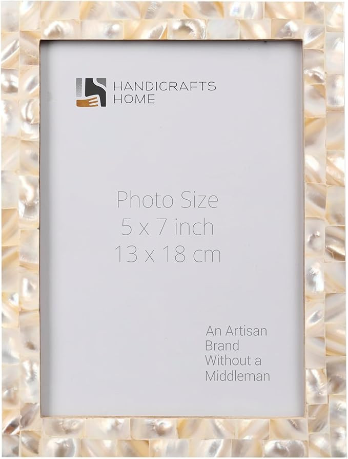 Handicrafts Home 5x7 Picture Frames - Vintage Style Wall Hanging & Desk Decor – Farmhouse Photo... | Amazon (US)