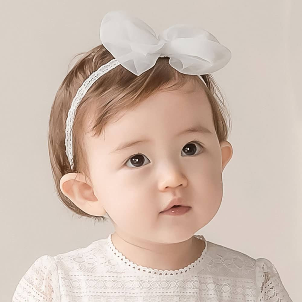 Bethynas Baby Girls Cute Bow-Knot Headband Soft Lace Floral Hairbands Newborn Infant Toddlers Kid... | Amazon (US)