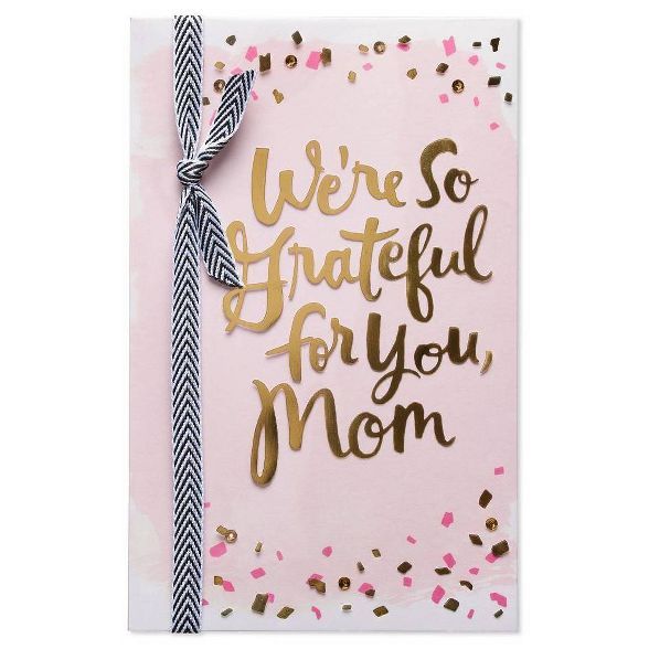 "We're So Grateful For You, Mom" Happy Hearts Mother's Day Card With Foil | Target