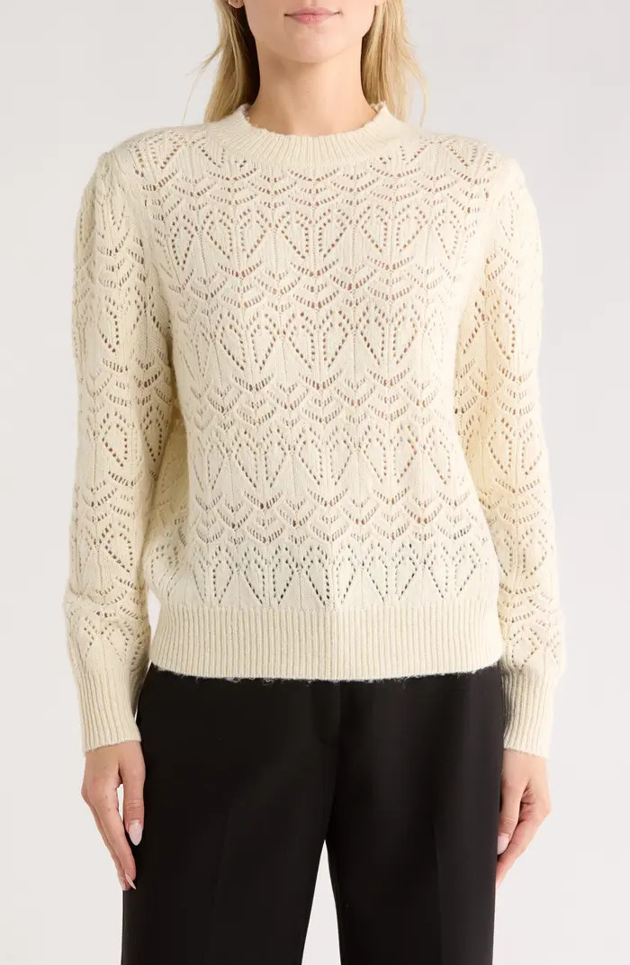 Sparklke Pointelle Stitch Sweater | Nordstrom Rack