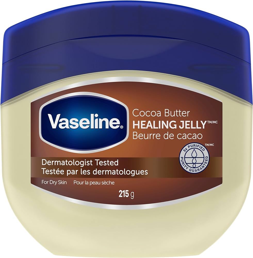 Vaseline Healing Jelly for dry skin Cocoa Butter made with triple purified petroleum jelly 215 g | Amazon (CA)