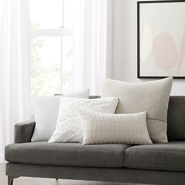 White Textures Pillow Cover Set | West Elm (US)