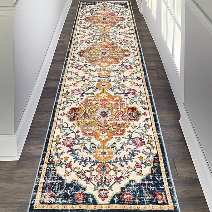 Pauwer Boho Hallway Runner Rug 2x8 Washable Entryway Area Rugs Non Slip Farmhouse Vintage Floor M... | Amazon (US)