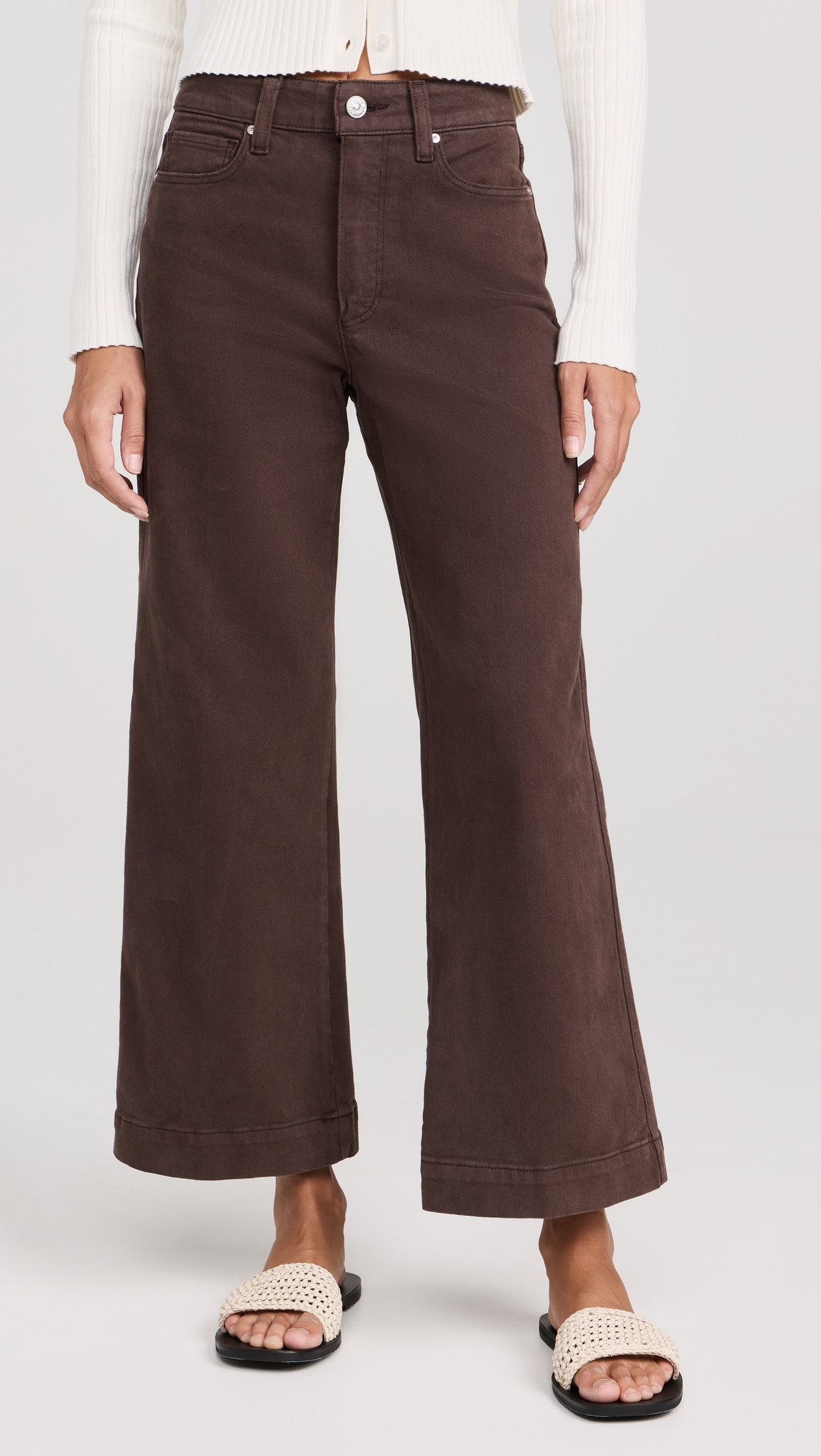 PAIGE Anessa Pants Rich Chocolate 32 | Shopbop
