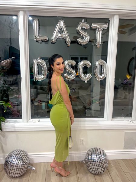 Backless SHEIN dress

Green SHEIN dress with a little sparkles 