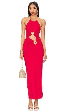 Bardot Neve Maxi Dress in Deep Red from Revolve.com | Revolve Clothing (Global)