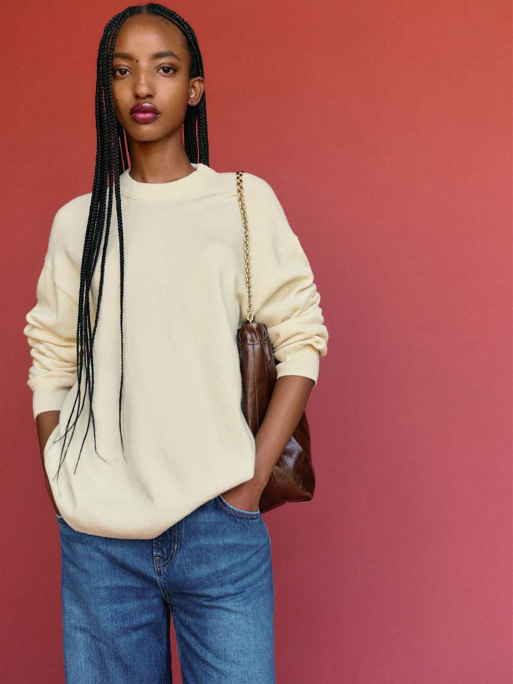 Fabian Crew Sweater | Reformation (Global)