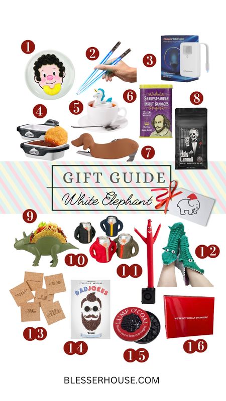 Best traditional white elephant gifts! Things people will actually like and think are funny! 

#WhiteElephant #WhiteElephantGift #FunnyGift #Prank #WorkGift  #StockingStuffers #FunnyChristmasGifts 

#LTKSeasonal #LTKHoliday #LTKGiftGuide