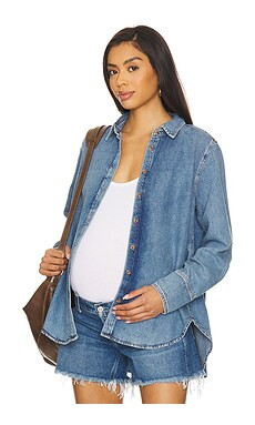 HATCH The Classic Buttondown Shirt in Vintage Dream Blue from Revolve.com | Revolve Clothing (Global)