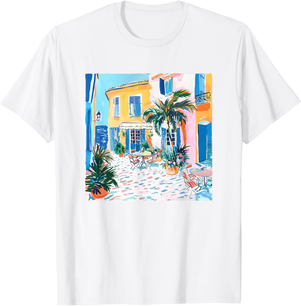 France Travel Côte d'Azur French Riviera Style Souvenir T-Shirt | Amazon (US)