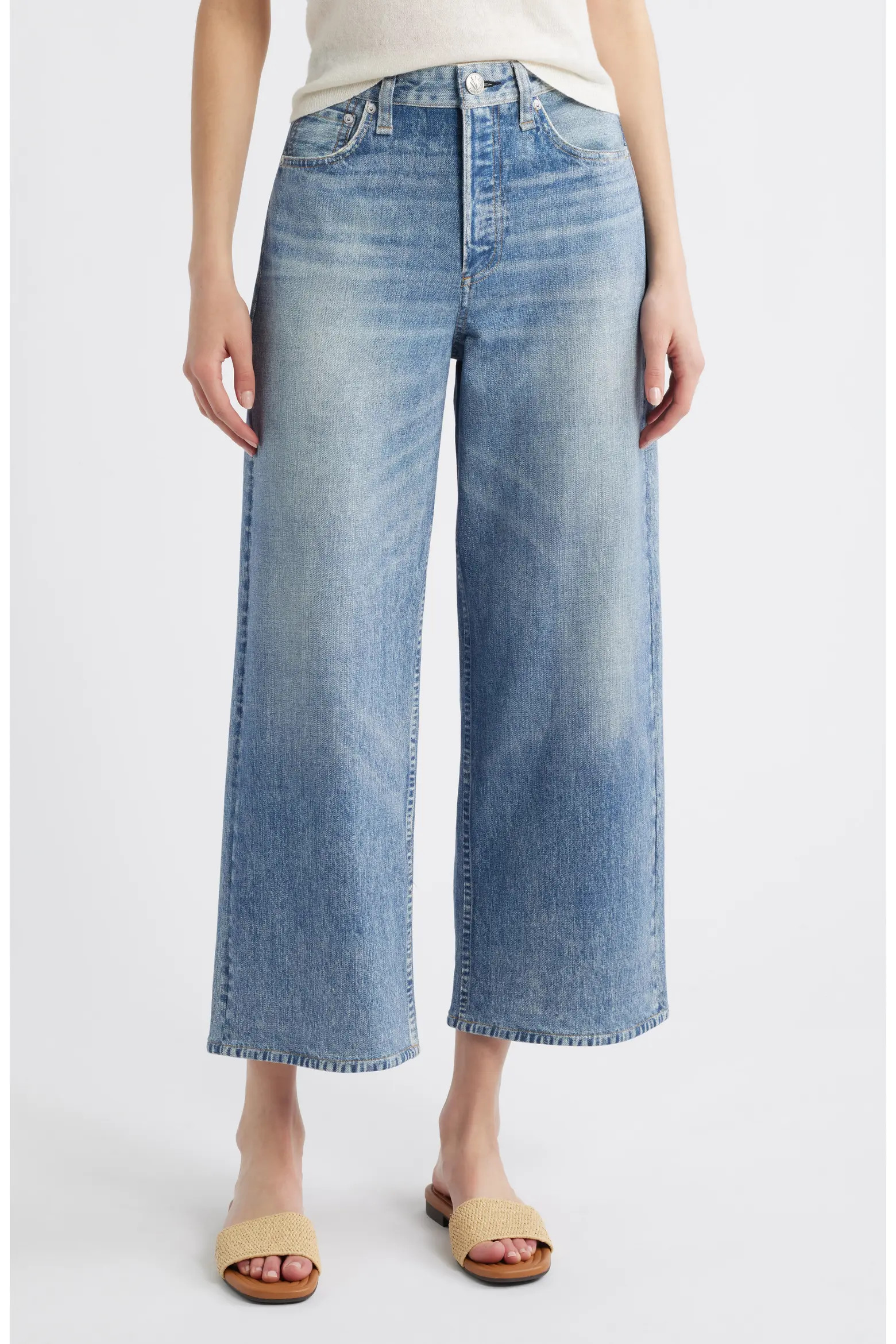 rb Miramar Andi Wide Leg Cotton Terry Pants (Women) | Nordstrom | Nordstrom