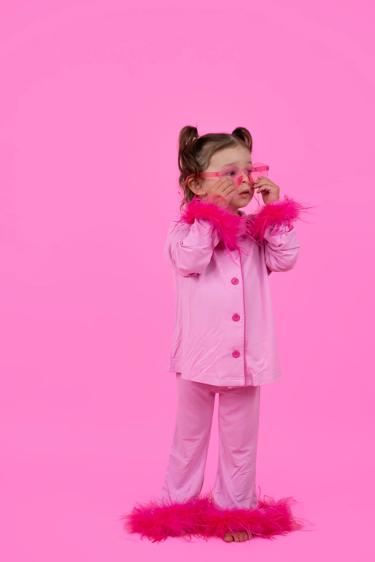 BUBBLEGUM GIRL’S FLARE FEATHERED DREAM SET | Dream Big Little Co.