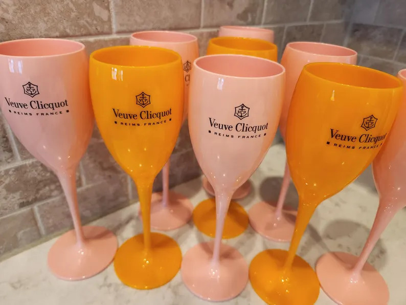 Veuve Clicquot Champagne Flute New | Etsy (US)