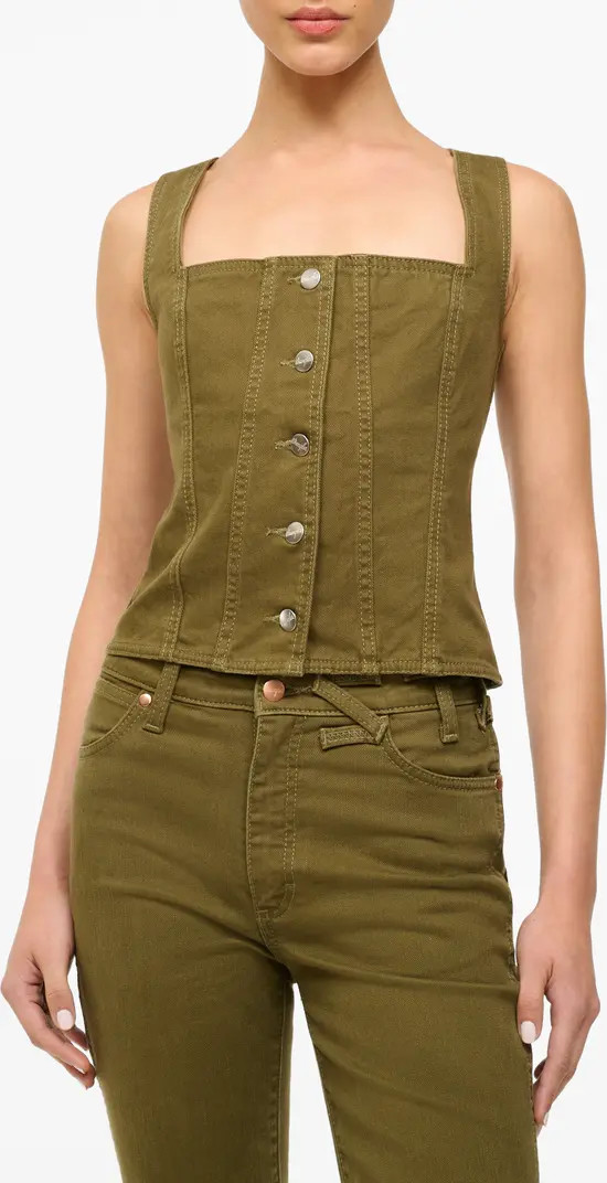 STAUD + Wrangler Denim Trucker Top | Nordstrom | Nordstrom