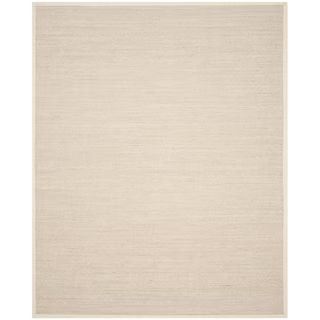 SAFAVIEH Natural Fiber Marble/Beige 8 ft. x 10 ft. Border Area Rug NF143C-8 | The Home Depot