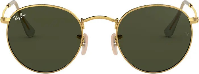 Ray-Ban Icons 50mm Round Metal Sunglasses | Nordstrom | Nordstrom