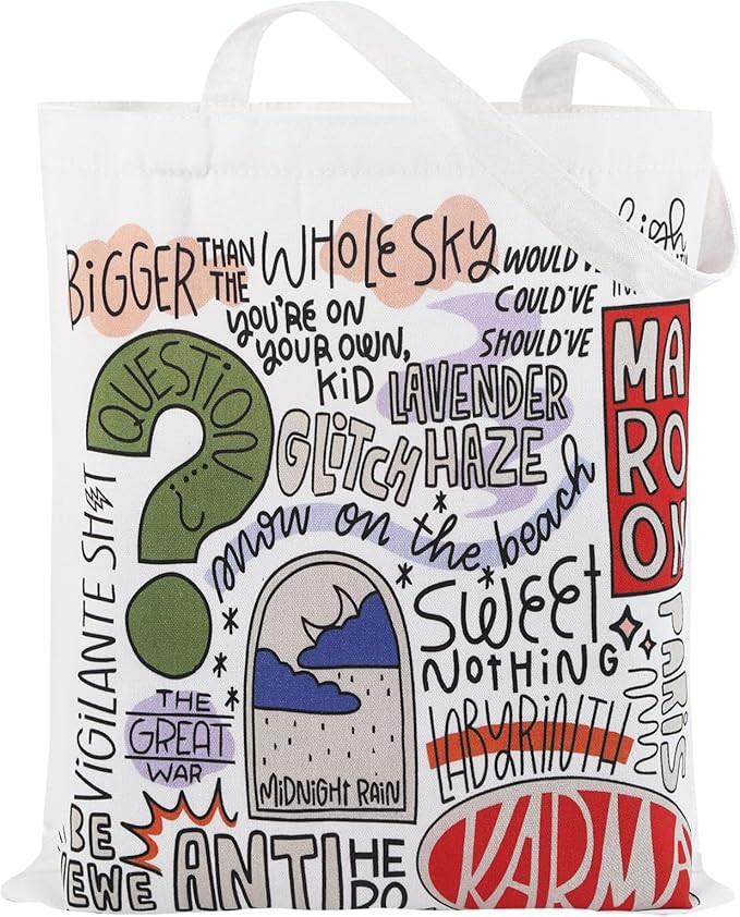 Canvas Tote Bag Inspired Bags Reusable Casual Bag for Work, Shopping,Vacation, Grocery bag for wo... | Amazon (US)