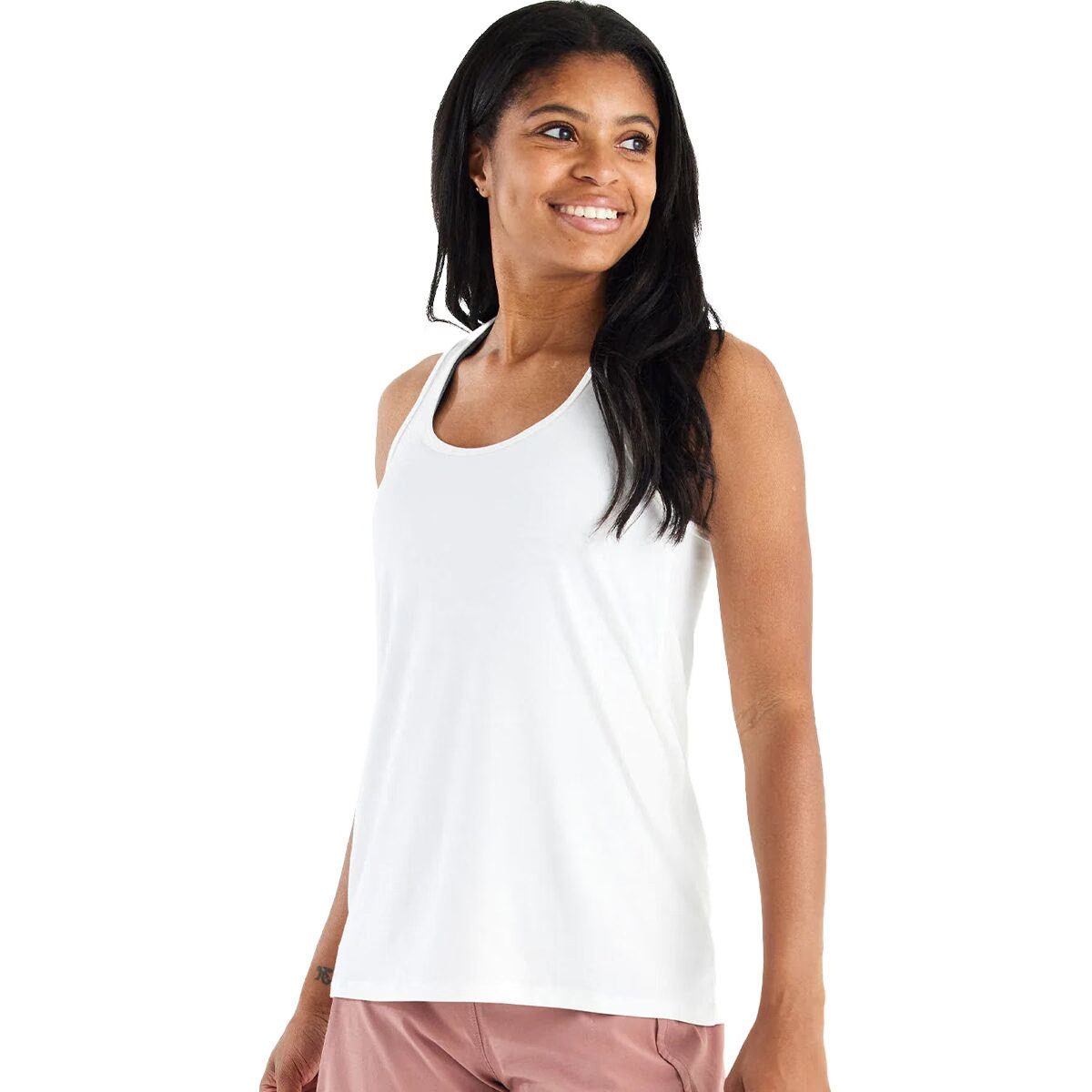 Free Fly Motion Racerback Tank - Women's Bright White, M | Backcountry