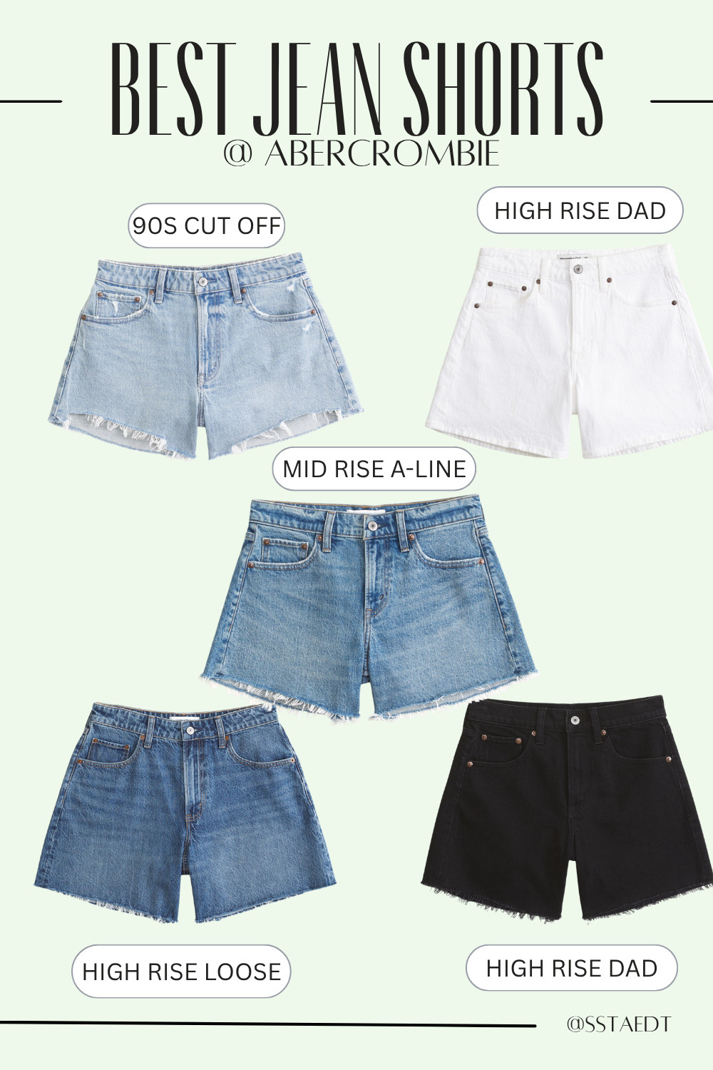 Finding good denim shorts is honestly harder than finding jeans 😅 

Abercrombie completely nailed their shorts this year though. These are the best Abercrombie jean shorts I’ve tried for summer because they actually have a flattering fit, good length, and don’t ride up when walking around all day.

I rounded up my favorite styles from this years Abercrombie drop and it includes:
• 90s Cut Off Shorts
• High Rise Dad Shorts
• Mid Rise A-Line Shorts
• High Rise Loose Shorts

If you’re looking for denim shorts that feel comfy but still look put together for summer outfits, vacation outfits, casual everyday outfits, or midsize-friendly denim shorts, these are definitely worth trying.

#LTKStyleTip #LTKSeasonal #LTKunder50
#denimshorts #abercrombie #summeroutfits #casualstyle #jeanshorts

 

 #LTKootd #LTKSeasonal #LTKSaleAlert