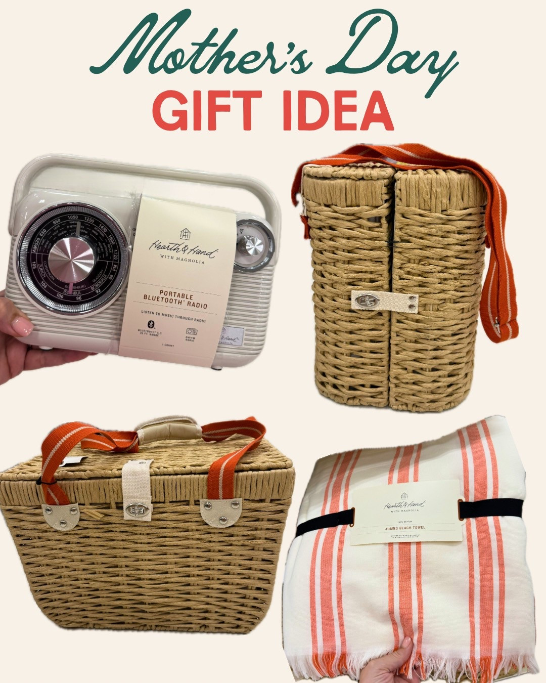 Spoil Mom this Mother's Day! Picture this: a chic picnic basket filled with her favorite treats, a carrier of bubbly, and a cozy blanket to relax on. Add in some sweet tunes, and she’ll be on cloud nine!#MothersDay #PicnicForMom #MomDeservesIt 

#LTKFindsUnder50 #LTKParties #LTKFamily