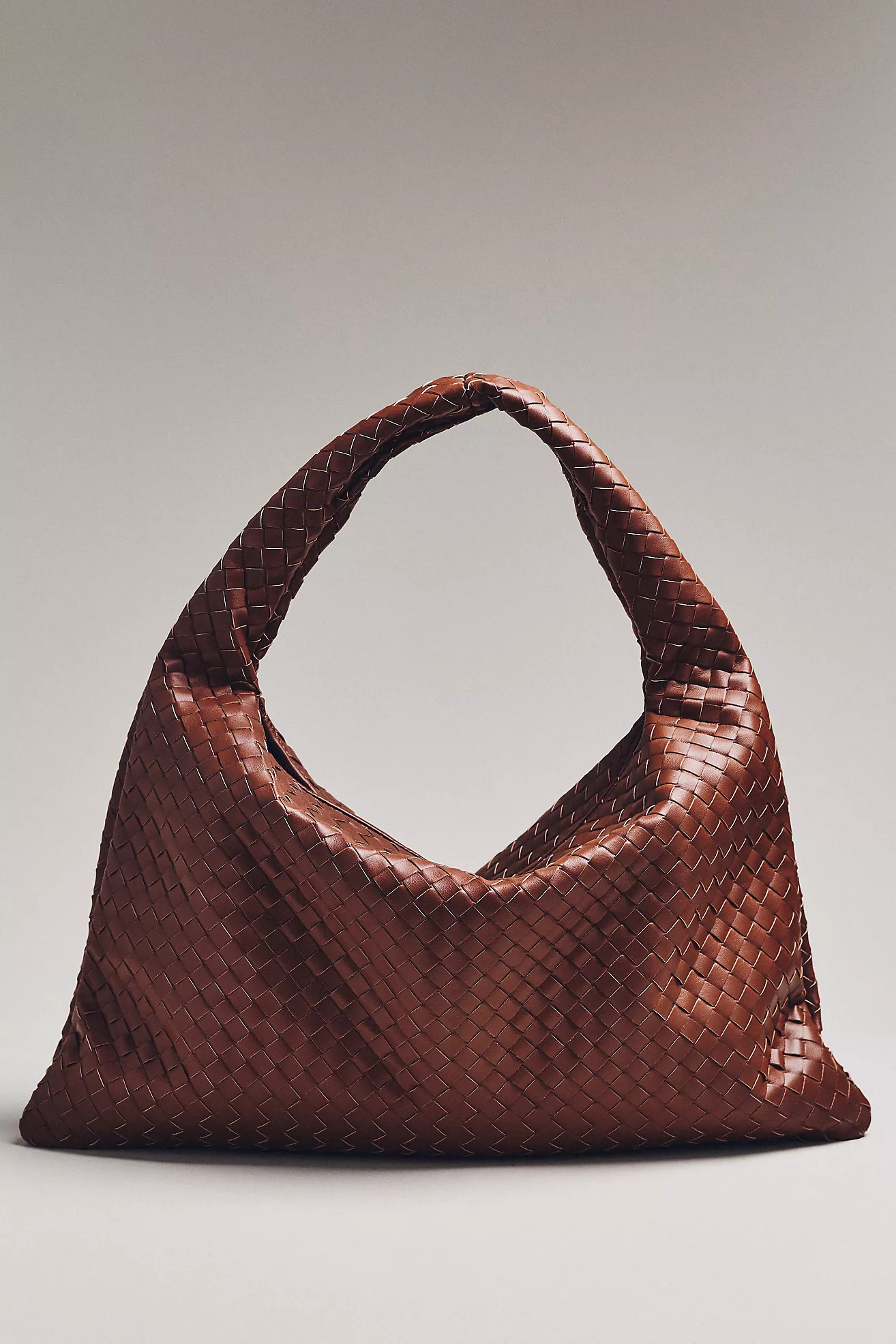 Woven Faux Leather Oversized Slouchy Tote | Anthropologie (US)