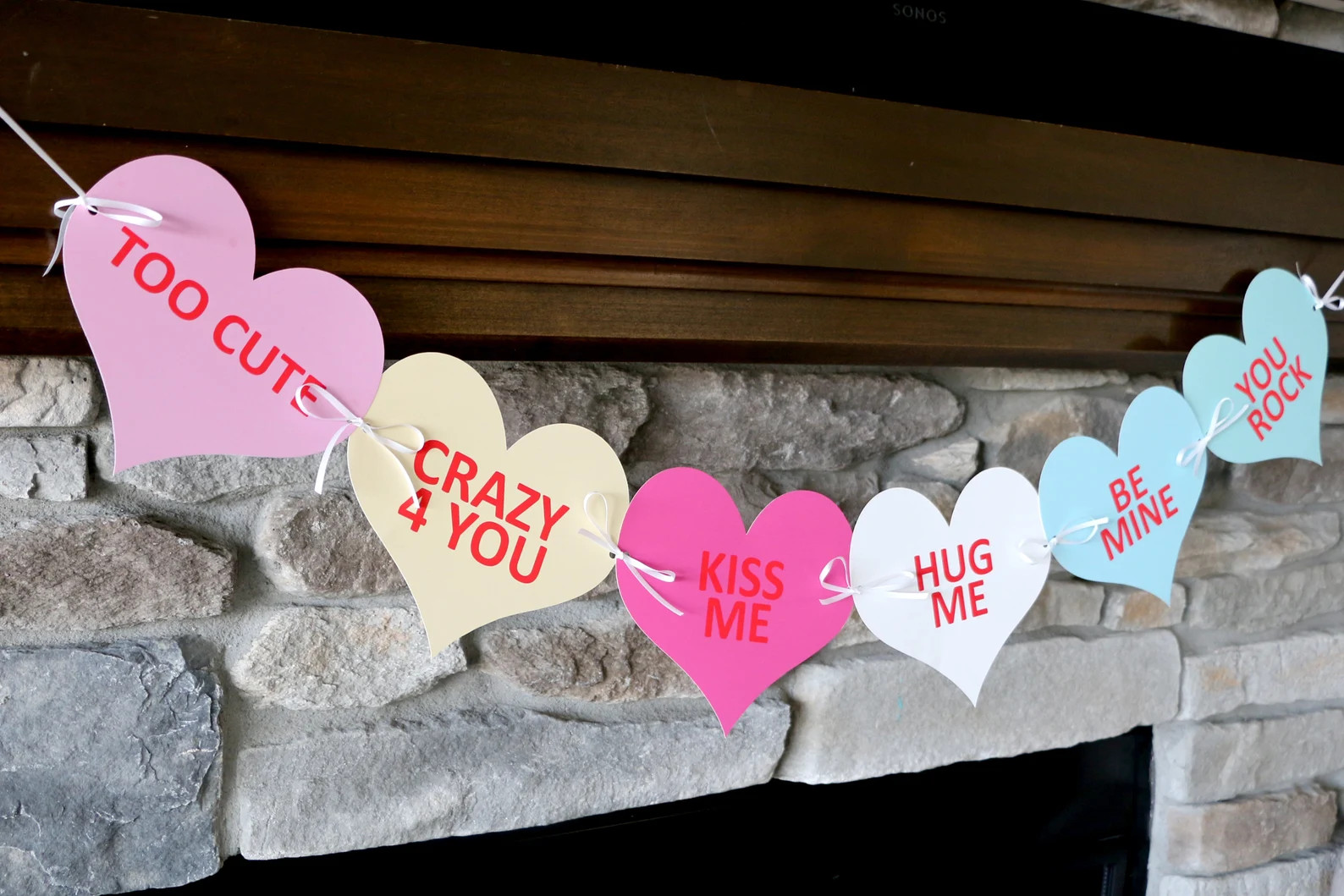 PRINTABLE Valentine's Day Candy Hearts Banner Candy Heart | Etsy | Etsy (US)