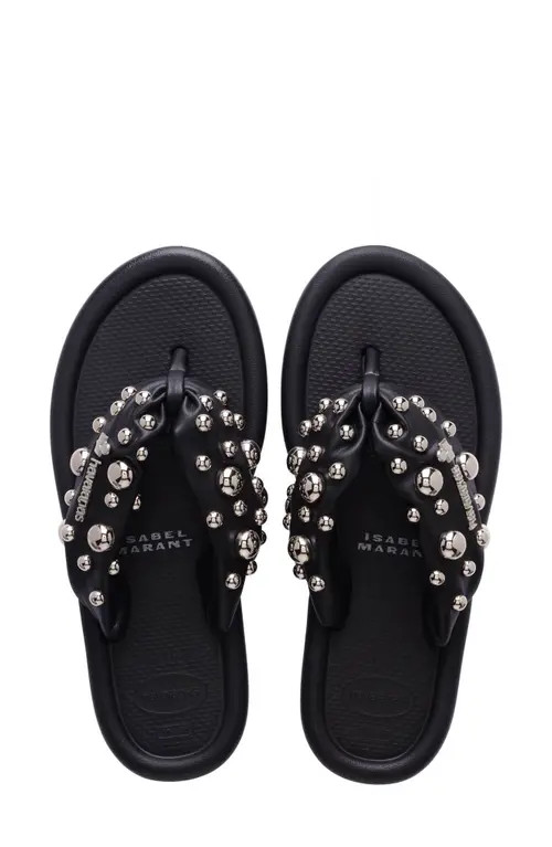 Havaianas x Isabel Marant Maxi Puff Flip Flop in Black at Nordstrom, Size 7 | Nordstrom