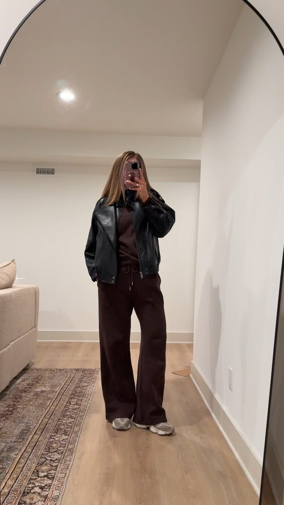 What I wore to the airport to Las Vegas 
Sizing:
Pants come in tall sizes! I size up to medium tall for pregnancy but they usually run tts
Sized up to large in sweatshirt for oversized fit
Medium in jacket to layer sweaters infers runs tts




Airport outfit, Abercrombie, lounge set, travel outfit, bump friendly, tall sizes

#LTKTall #LTKBump #LTKTravel