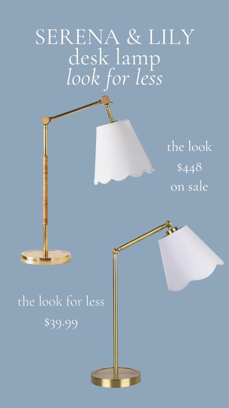 Elevate any space with this brass and scalloped table lamp Serena and Lily Look for Less. 

#LTKSaleAlert #LTKHome #LTKStyleTip