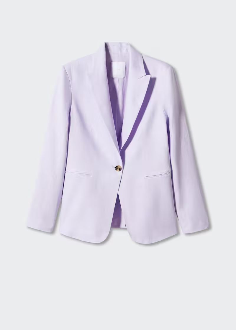 100% linen suit blazer -  Women | Mango USA | MANGO (US)