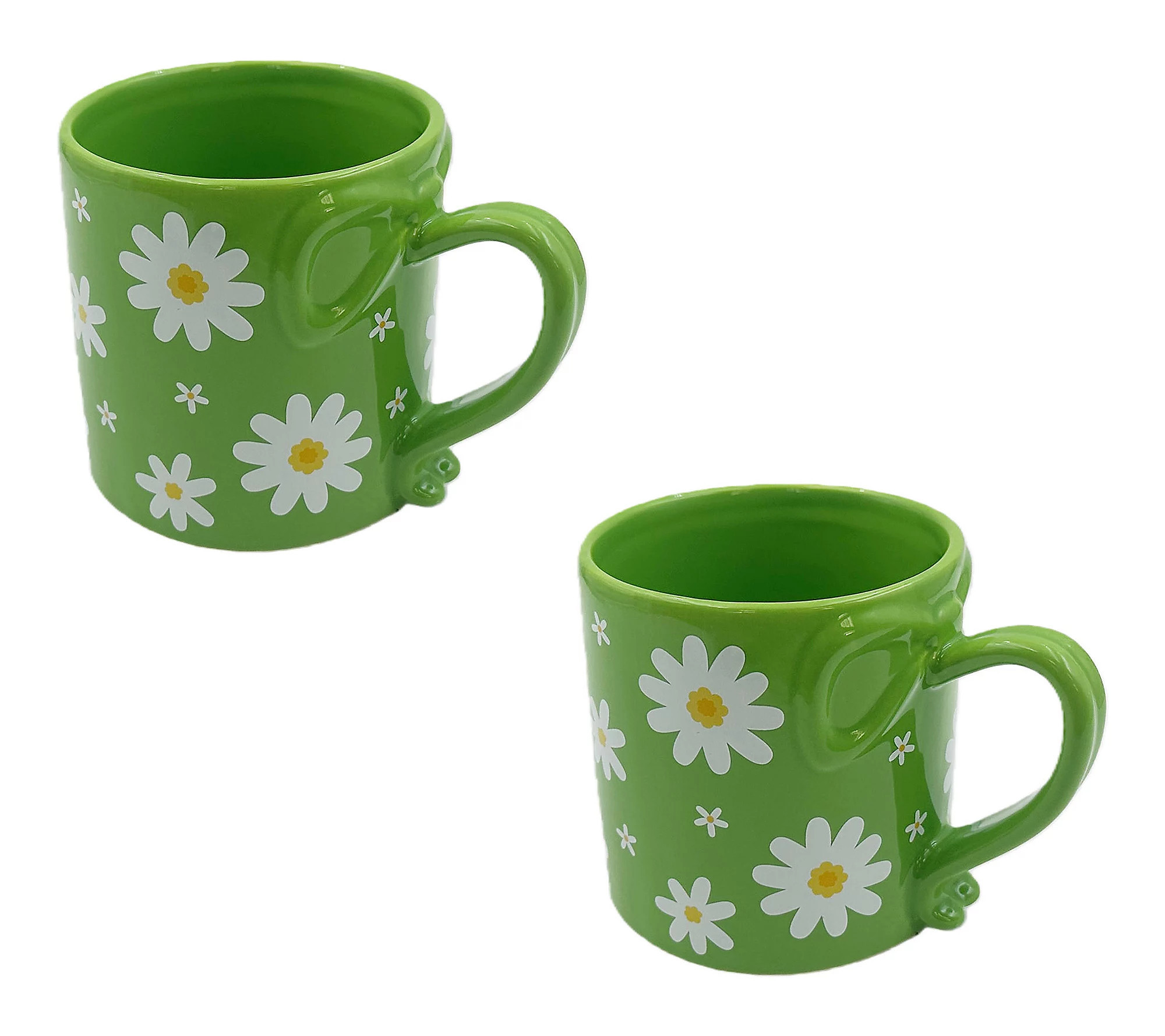 Temp-tations Set of (2) 16-oz Mugs with Figural Bow Handles | QVC