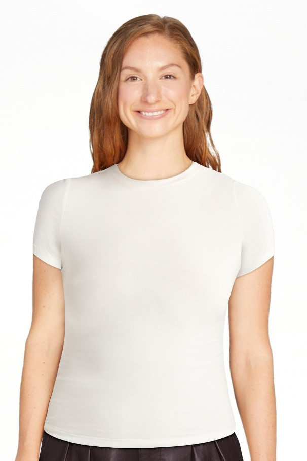 Scoop Women's Ultimate Refined Jersey Knit Fitted Baby Tee, Sizes XS-XXL | Walmart (US)