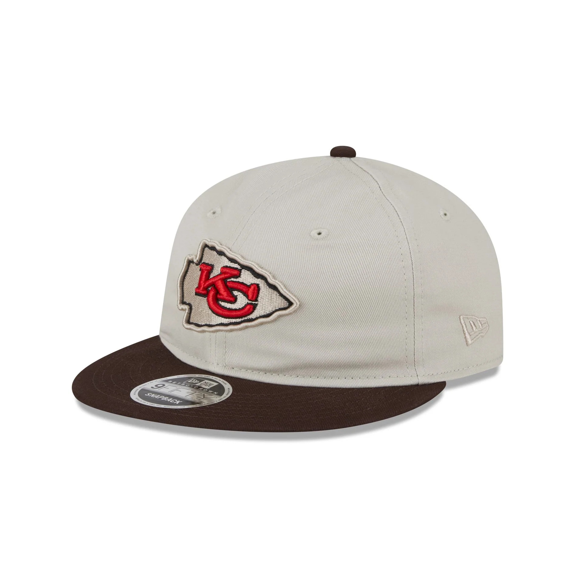 Kansas City Chiefs Two Tone Taupe Retro Crown 9FIFTY Snapback Hat | New Era (US)