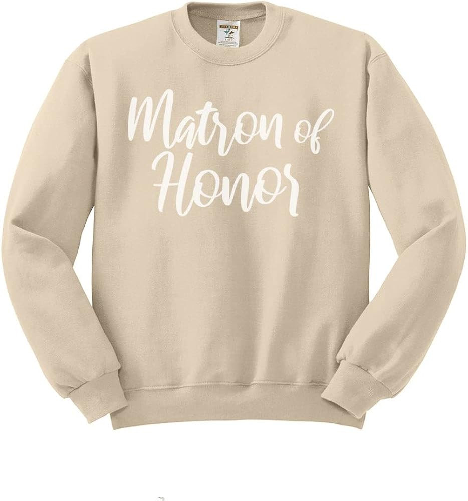 TeesAndTankYou Bridal Party Matron of Honor Sweatshirt Unisex | Amazon (US)
