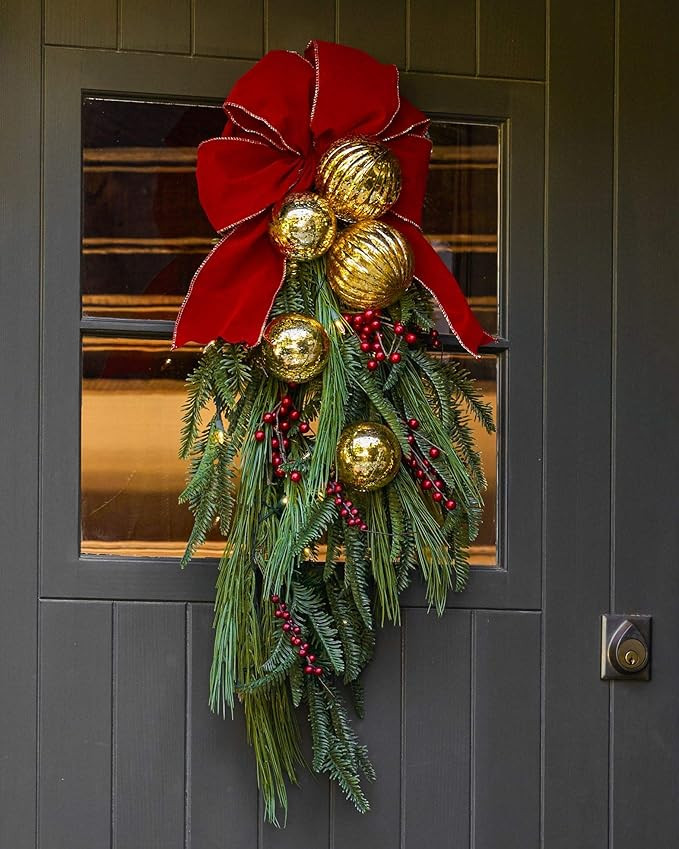 Balsam Hill Pine Peak Holiday Prelit Artificial Christmas Swag, 30 Inches, LED Clear Lights | Amazon (US)