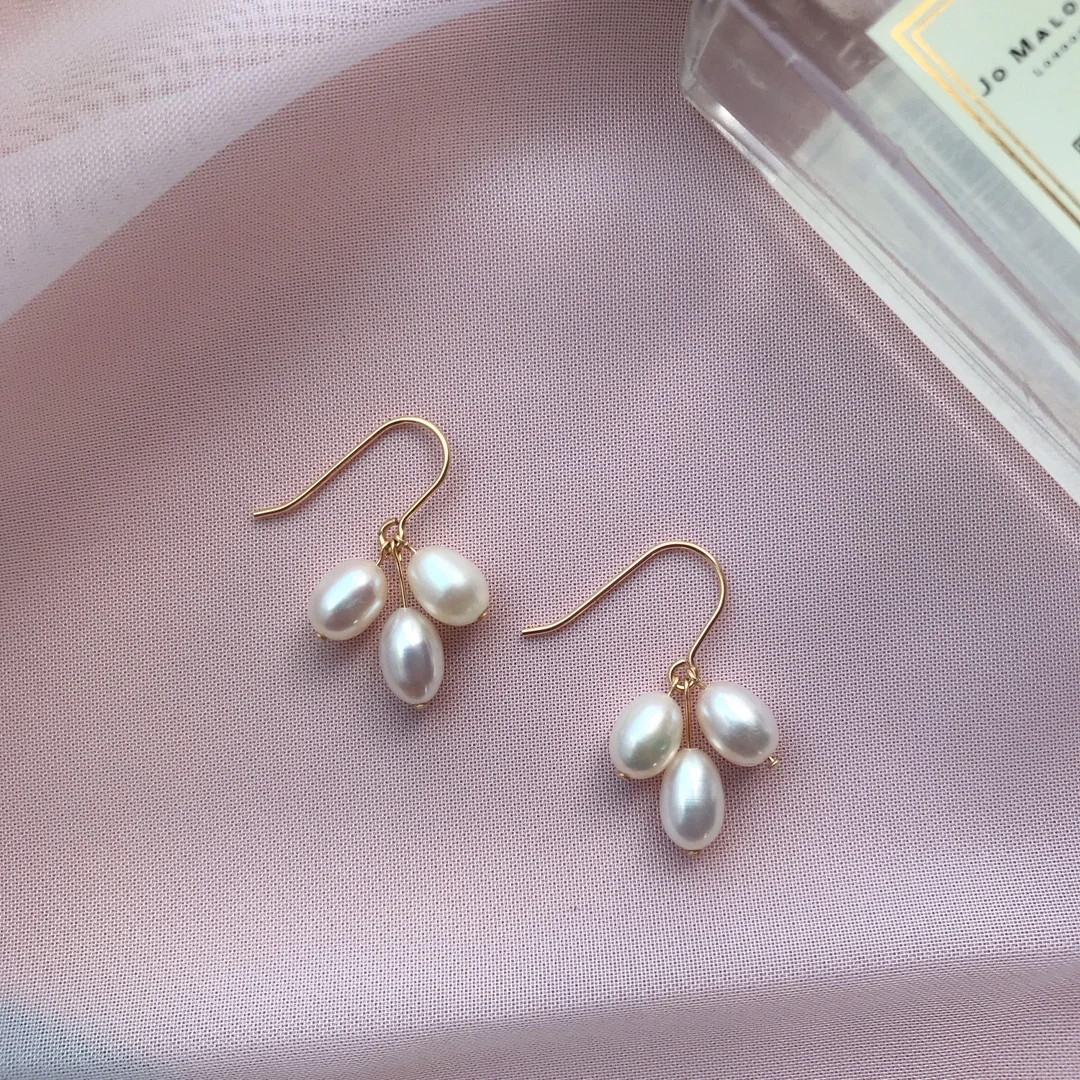 Pearl Earrings, Teardrop Earrings, Minimalist Earrings, 14k Gold Filled,gift,minimalist Earrings,... | Etsy (US)