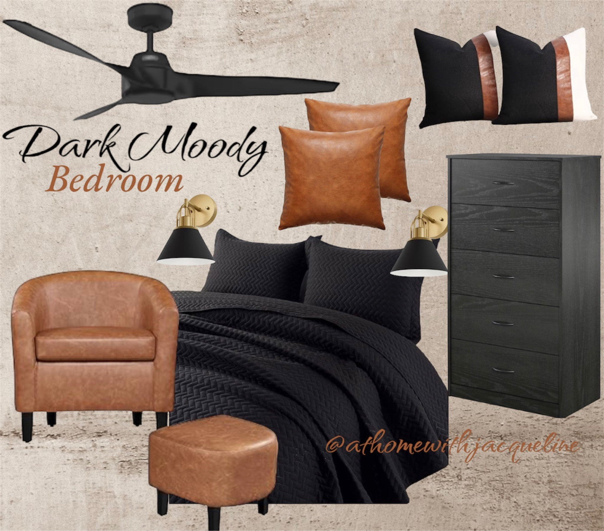 Guys bedroom decor mood board. Rustic modern. Warm neutrals. 

#LTKmens #LTKhome #LTKfindsunder50