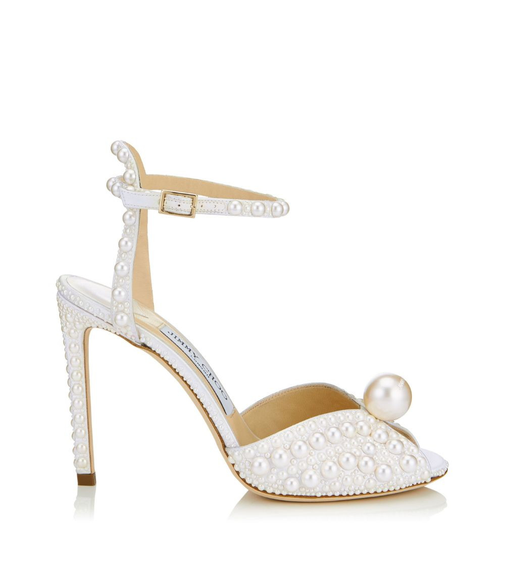 Sacora 100 Satin Pearl Sandals | Harrods