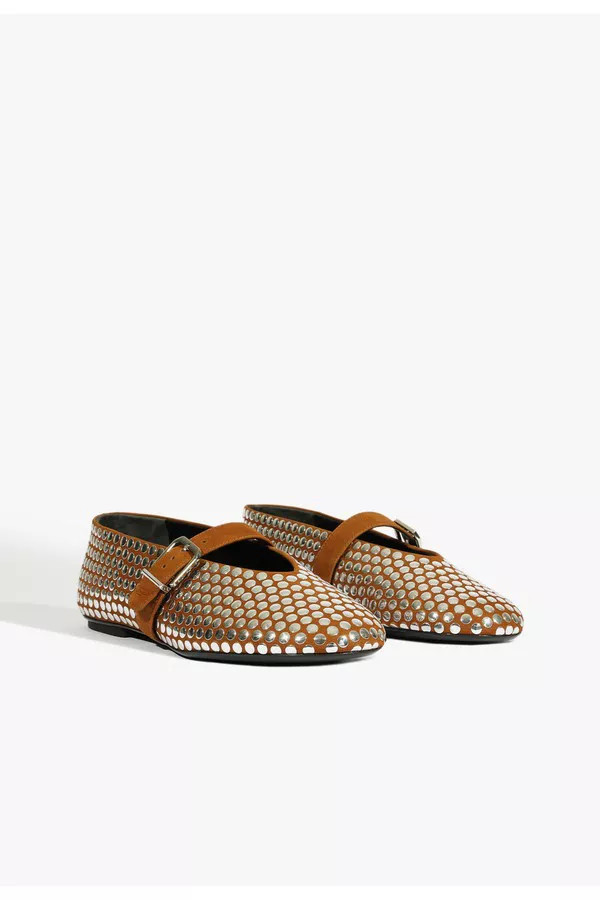 Eiza Studs Ballet Flat | The Mile