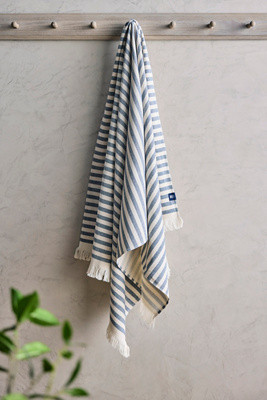 Narrow Stripe Cotton Beach Towel | Terrain