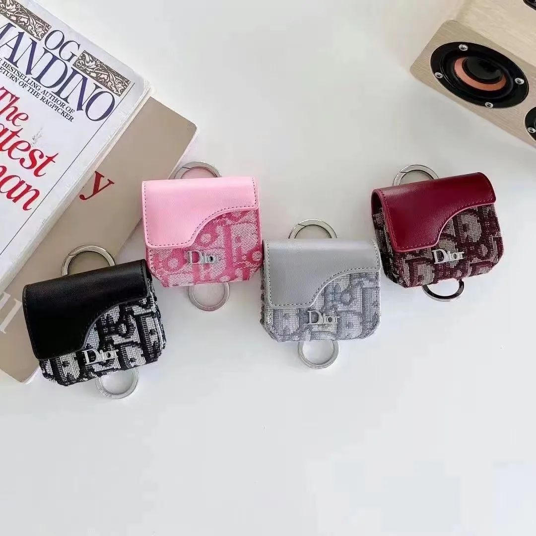 Dupe Dior Button Earbuds Case Air-pods Series Cases Universal With Dust Opp Bag | DHGate