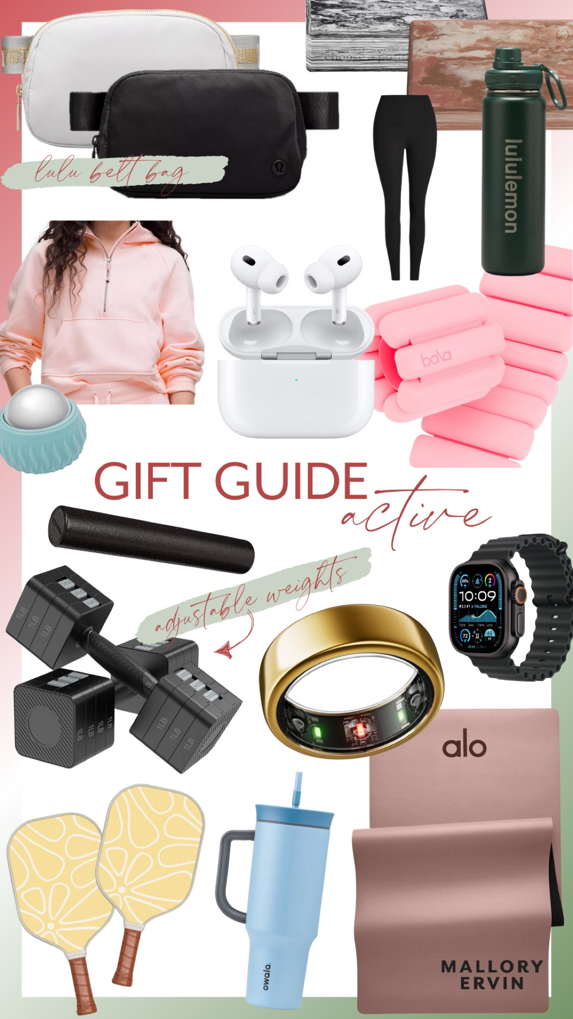 HOLIDAY GIFT GUIDE: ACTIVE ✨🏋🏼‍♀️💪🏼

#LTKGiftGuide #LTKActive #LTKHoliday