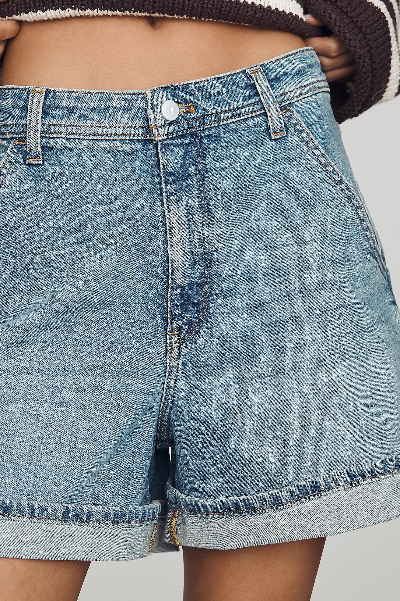 Pilcro Rolled Trouser Shorts | Anthropologie (US)
