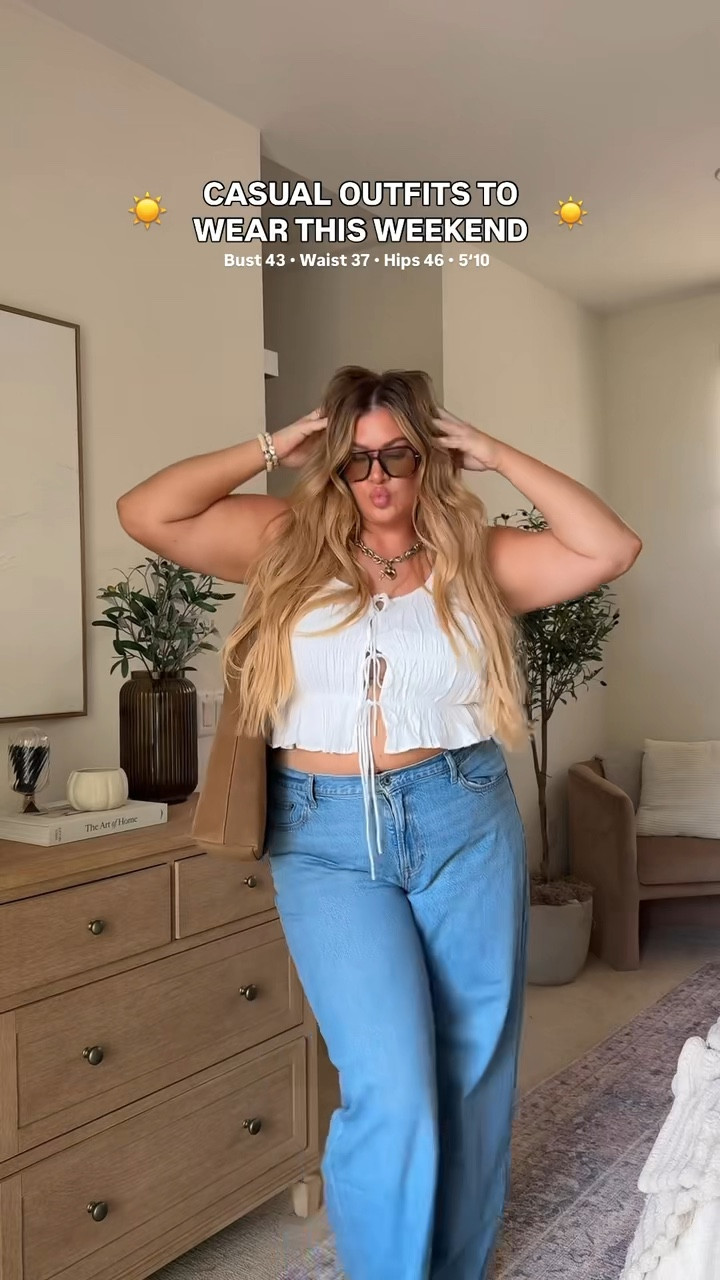 Casual outfits to wear this weekend ☀️ wearing an xl in everything and a 33 long in all the jeans!

#LTKSeasonal #LTKStyleTip #LTKMidsize